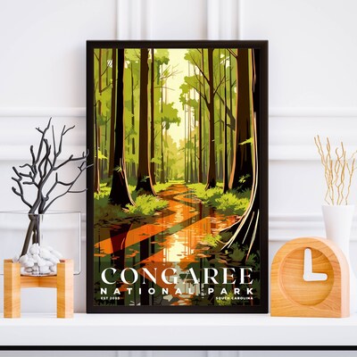 Congaree National Park Poster, Travel Art, Office Poster, Home Decor | S3 - image5